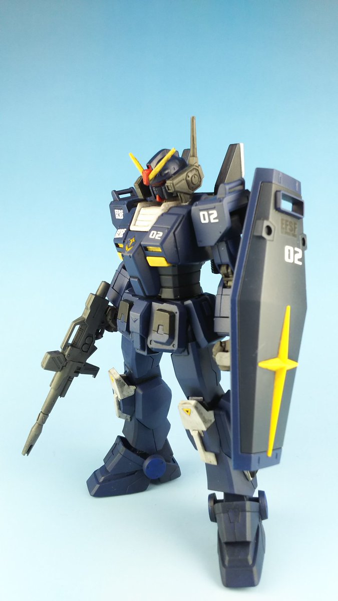 見 V Twitter 1dayモデリングt製作会 完成 ブルーディスティニー2号機 ヤザン ゲーブル大尉機 ネット ハーメルン で 連載中の ガンダム二次小説 歴史の立会人に で 出てきた機体です どう見てもマーク