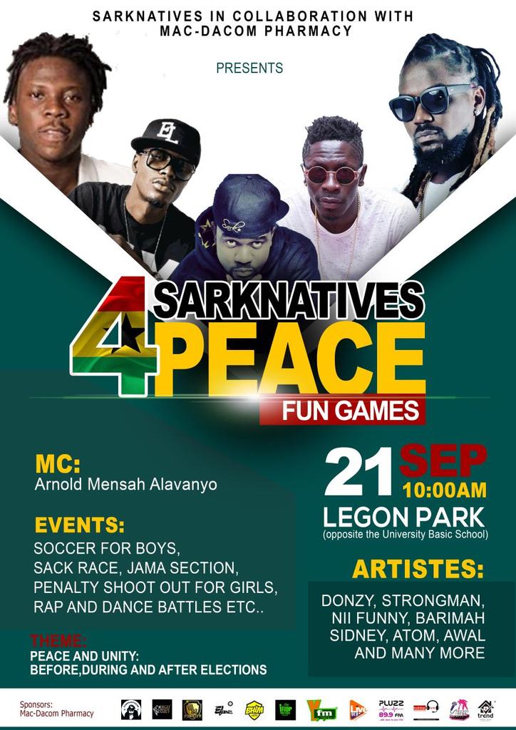 DcEmpireGH's tweet photo. #Sarknatives4Peace
@DONZY_CHAKA repping LIVE!
Come promote PEACE and dance to the Nationwide dope BANGER #CLUB.
https://t.co/PSXLYU70mm