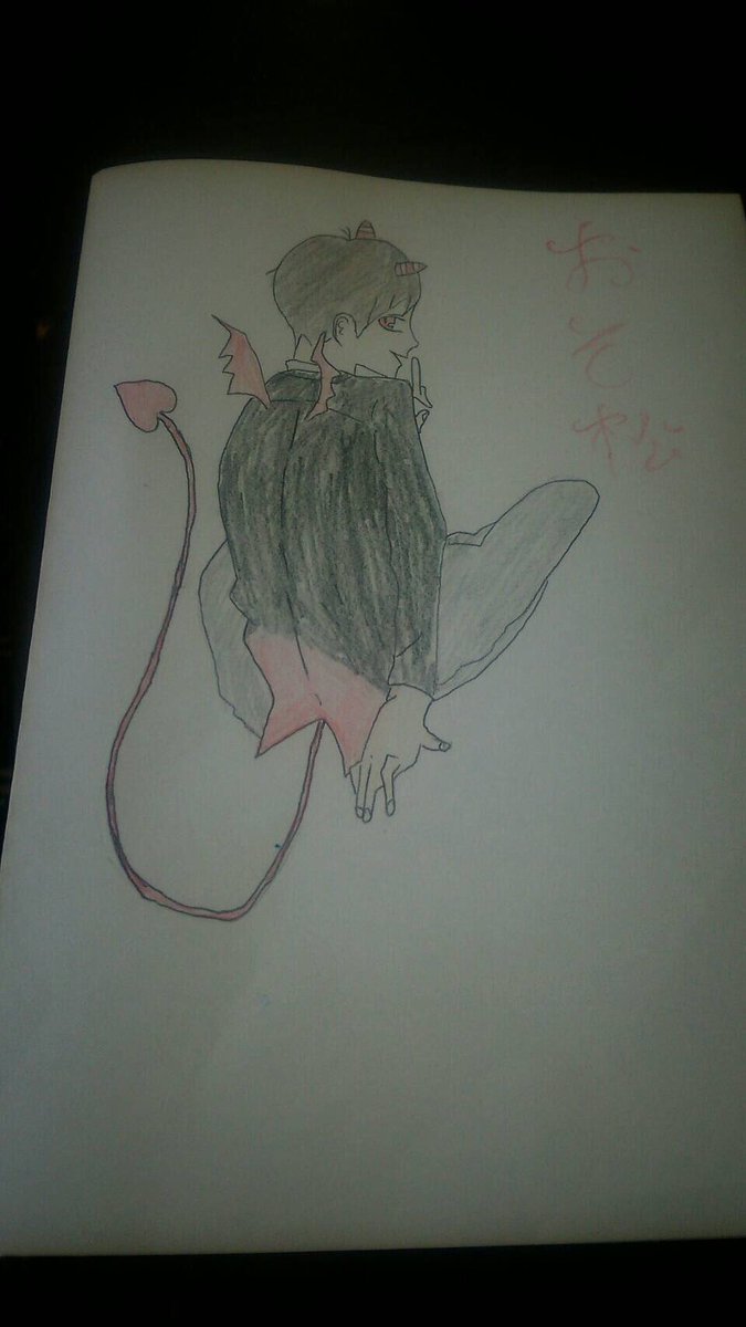 友達に描いてもらったー！
自分じゃ描けないからwww