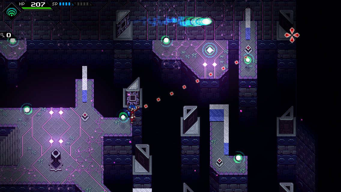 lachsen's tweet photo. No dungeon without another insane bouncing puzzle! #CrossCode #gamedev https://t.co/htrXlkBGNT