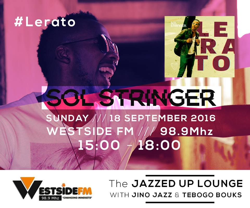 RealSolStringer's tweet image. Live in a bit #JazzedUpLounge @West_SideFM @Jazzy_Jino @Tebogo_Bouks Tune in #Lerato #SolStringer #BehindTheStrings