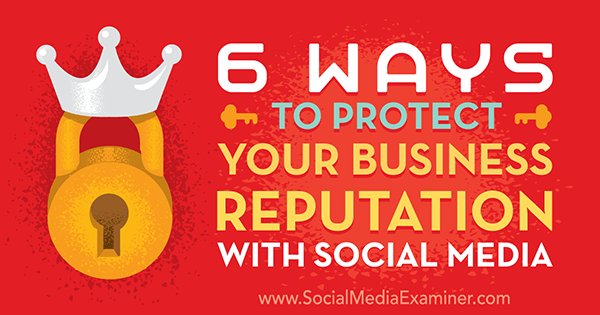 zaibatsu's tweet image. 6 Ways to Protect Your #Business Reputation With #SocialMedia : socialmediaexaminer.com/6-ways-to-prot…