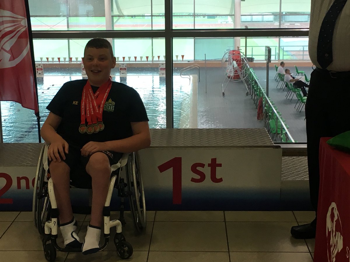 SWTitans's tweet photo. Successful morning for S6 swimmer Kieron Elward at @SwimWales legends meet! @SWDisability https://t.co/iRdWnHn8VL