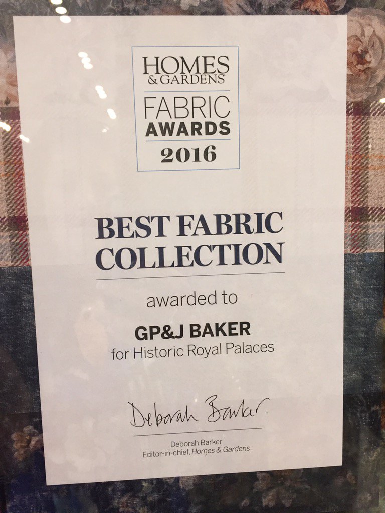 katesmithgpj's tweet image. Lots of well deserved awards @gpjbaker, runners up collection @Kravet #Focus16 #bestcollections