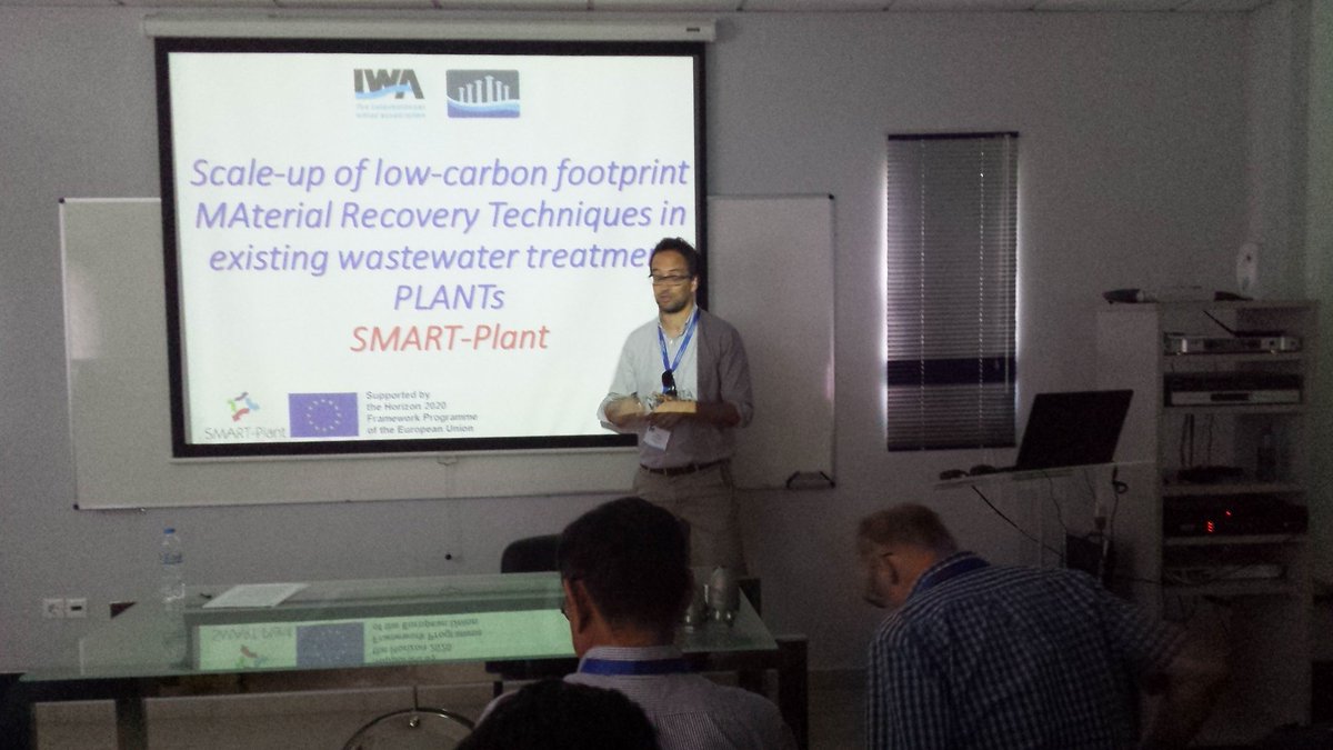 jabl69's tweet photo. Francesco Fatone presenting @smart_plant_eu circular economy concept at the #SWWS16 technical tour to Psyttalia WWTP https://t.co/Qx6wiDyUz8