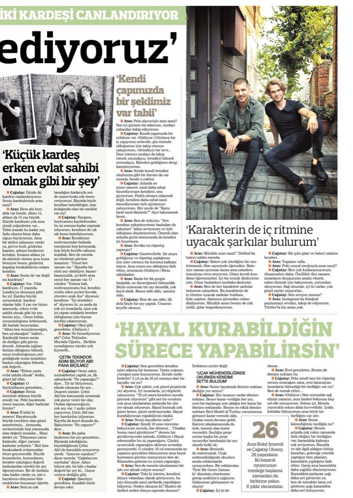 Çağatay Ulusoy ve Aras Bulut İynemli birbirine sordu! Röportaj Habertür Pazar'da <a href="/Haberturk/">Habertürk</a> #İçerde