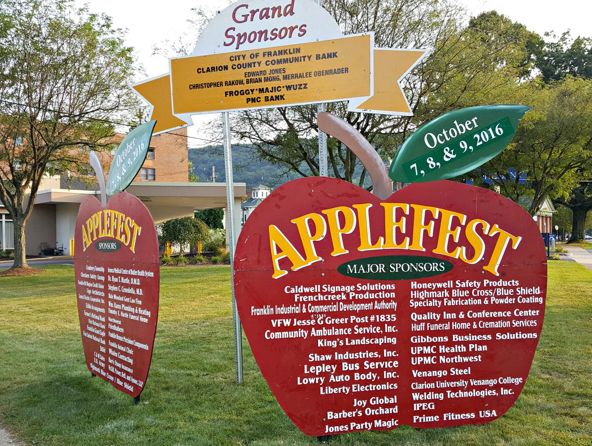 GibbonsBusiness's tweet photo. GBS is a Major Sponsor for Applefest 2016. #Applefest2016 #FranklinPA #AlwaysEventful https://t.co/kxrbP9F4HT