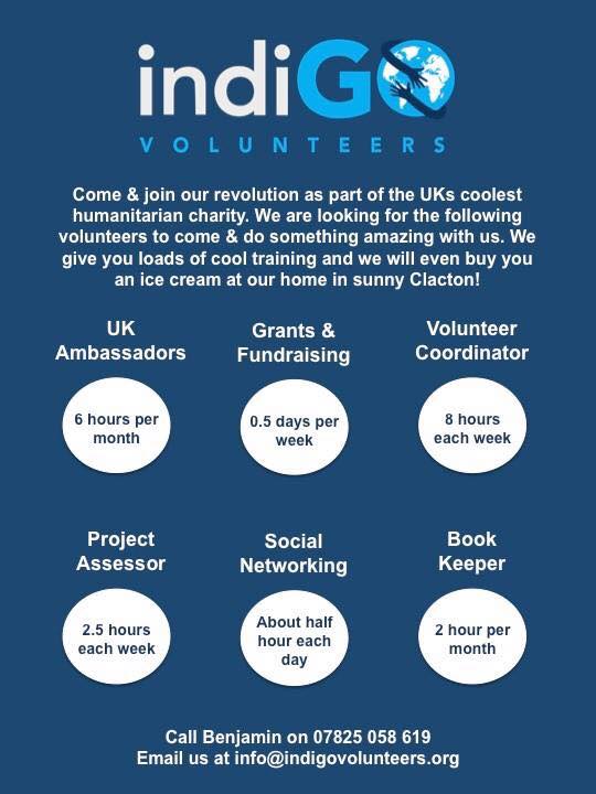 indigovolunteer's tweet photo. Do you have 2.5 hours available per week? We need you!!! Help out as our #ProjectAssessor today. #Volunteer #Hiring https://t.co/DdjlV6Khtd