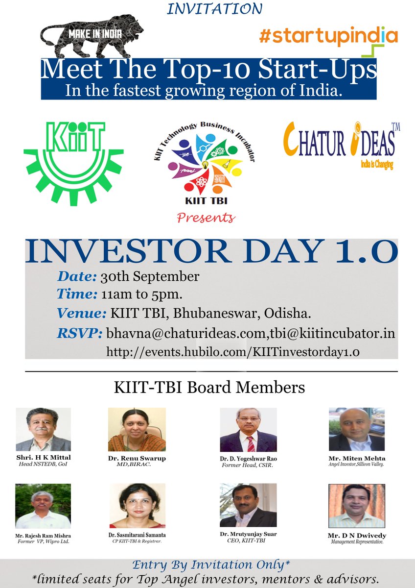 ChaturIdeas's tweet photo. Investor Day 1.o
The platform that every start-up wished for!
#chaturideas #startupware #investo #KIITinvestorday https://t.co/ysvN0NbJSz