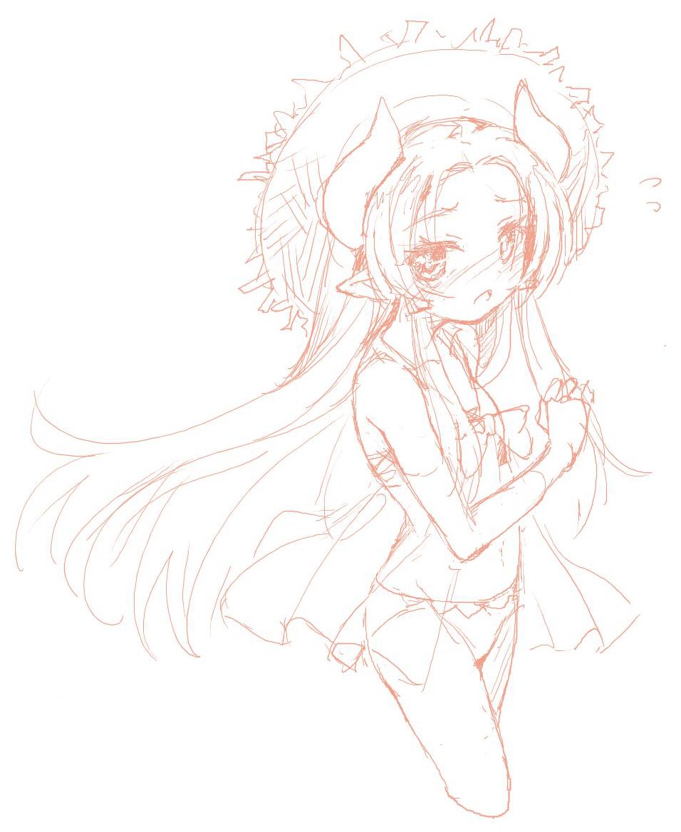 初参加ですー 水着テラス様バカンス中 #神羅お絵かき会 