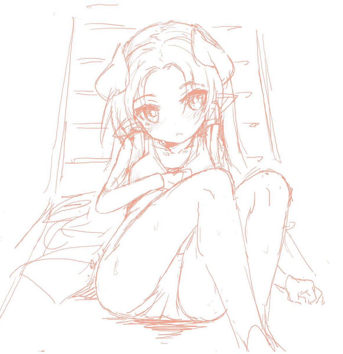 初参加ですー 水着テラス様バカンス中 #神羅お絵かき会 