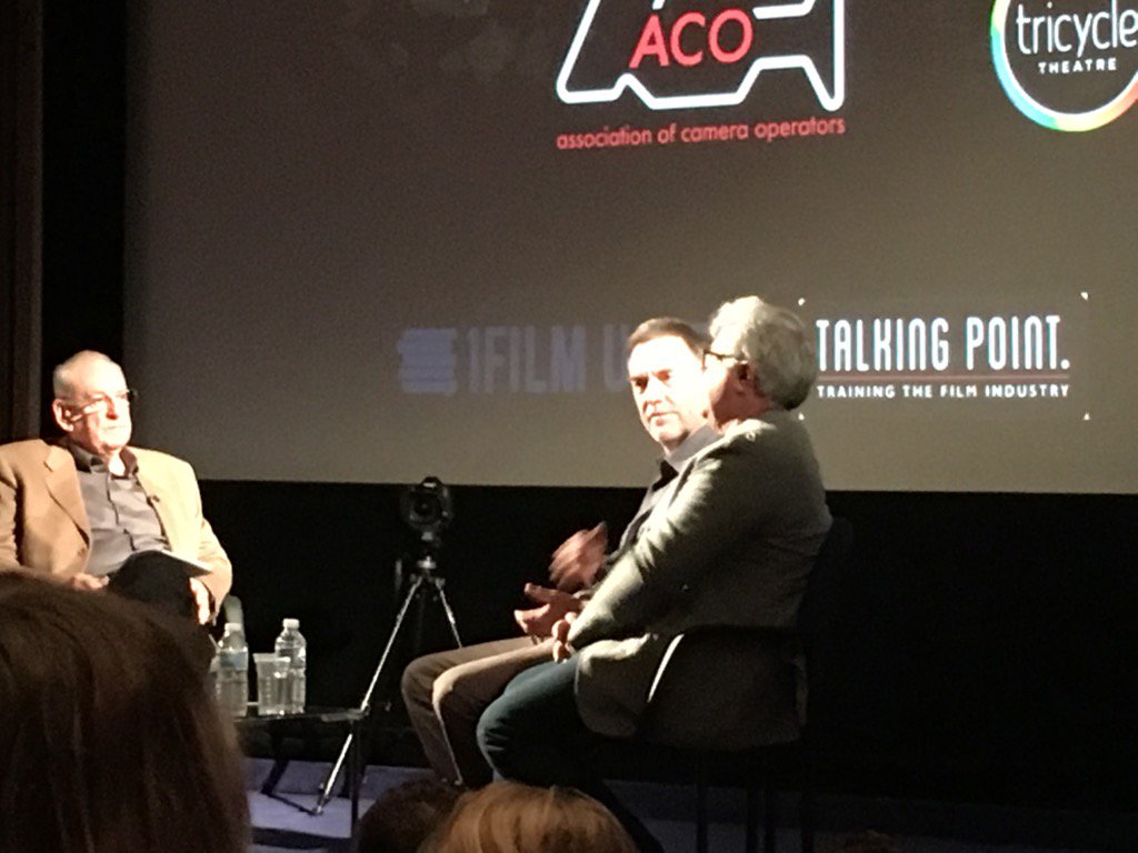 TalkingPointUK's tweet image. Starting with Saving Private Ryan opening sequence. Listening to Mitch Dubin explain how they shot it. #TPsession