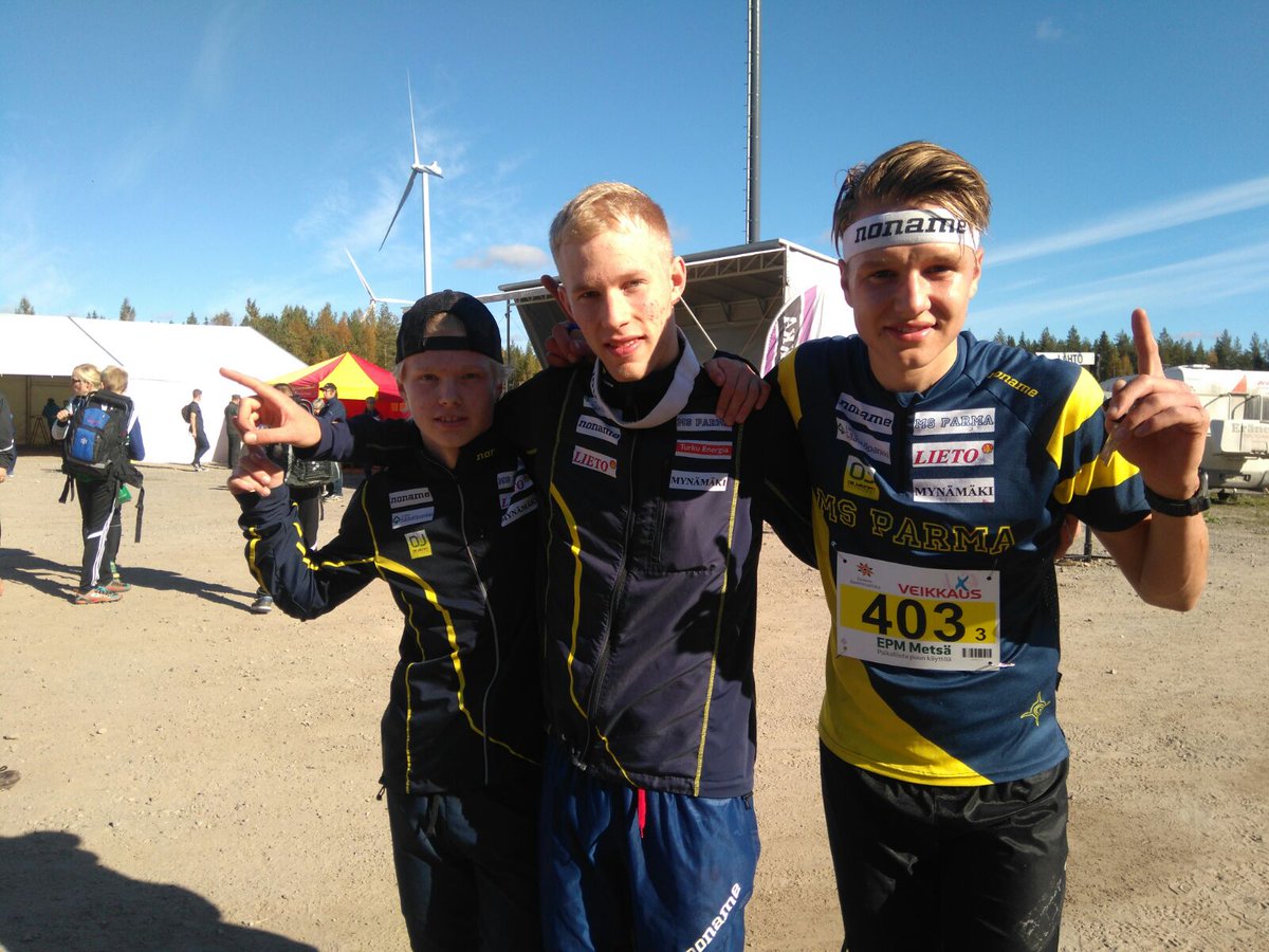 Se oli siinä. Kultaa H18  <a href="/ekstrommehu/">rasmus ekström</a>  <a href="/AaroJulkunen/">Aaro Julkunen</a> <a href="/ARuohola/">Akseli Ruohola</a> #suunnistus