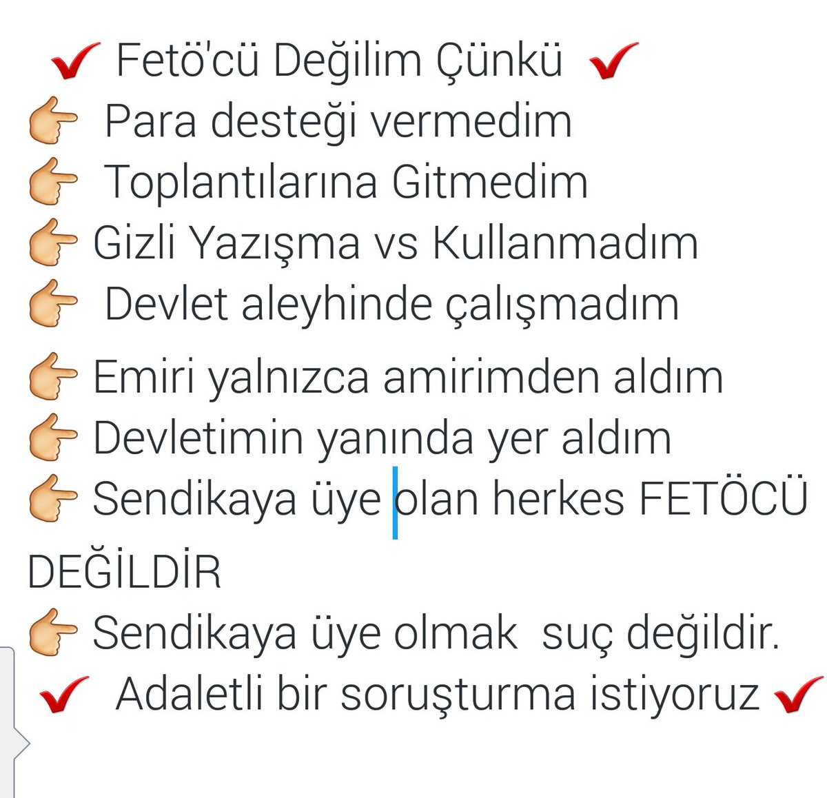 Fetöcü değilim çünkü 
#KHKdaHaksızlıkVar