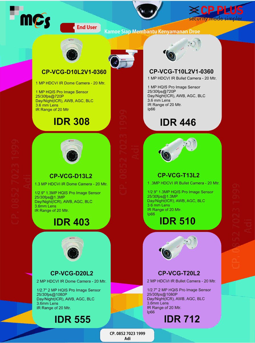 cpplus_lse's tweet image. Promo dari kami Best Price