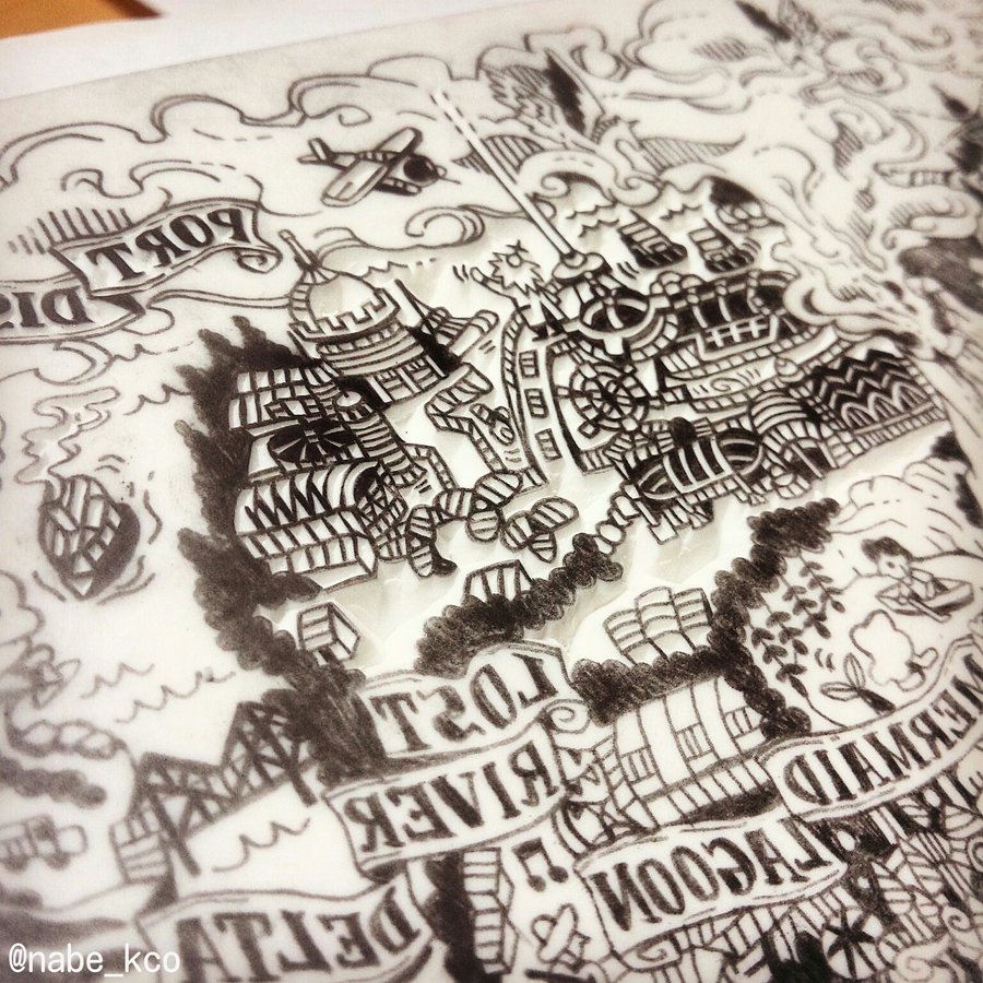 消しゴムはんこでディズニーシーを描いた職人芸に感動 作者のナベタさんのメッセージを紹介します Tdrハック