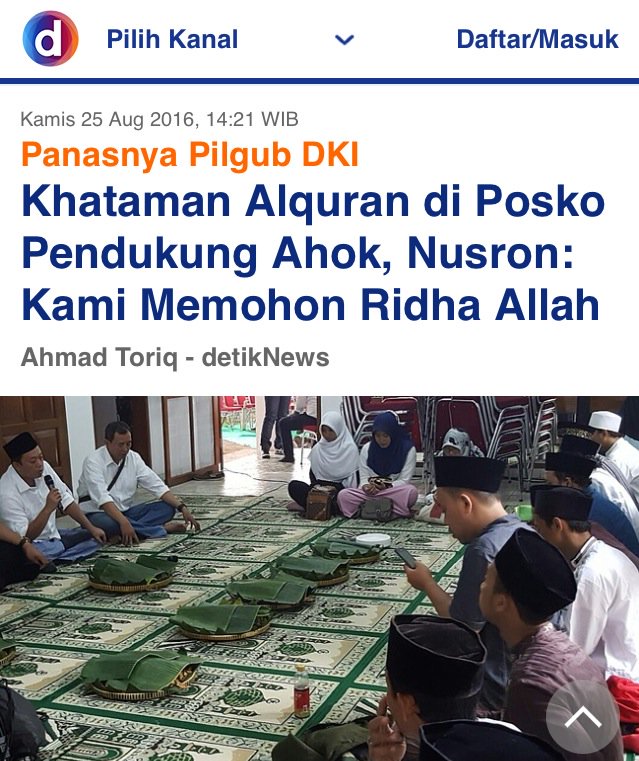 ronavioleta's tweet photo. Dedengkot2 JIL pd kepanasan dg acara di istiqlal. Tp diem wkt Nusron khataman Q buat dukung ahok *Standar Ganda https://t.co/2ibRkgrNnb