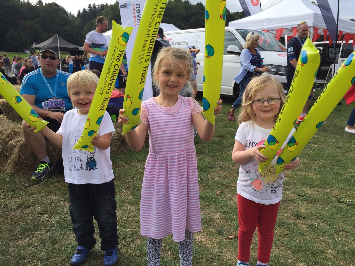 Childrens_Trust's tweet photo. Good luck to our Kids Race champions 🏆 children supporting children with brain injury #inspirational @runreigate https://t.co/RPdTGVooVa