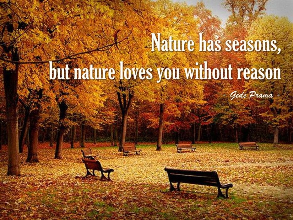 Nature has seasons... bellofpeace.org
