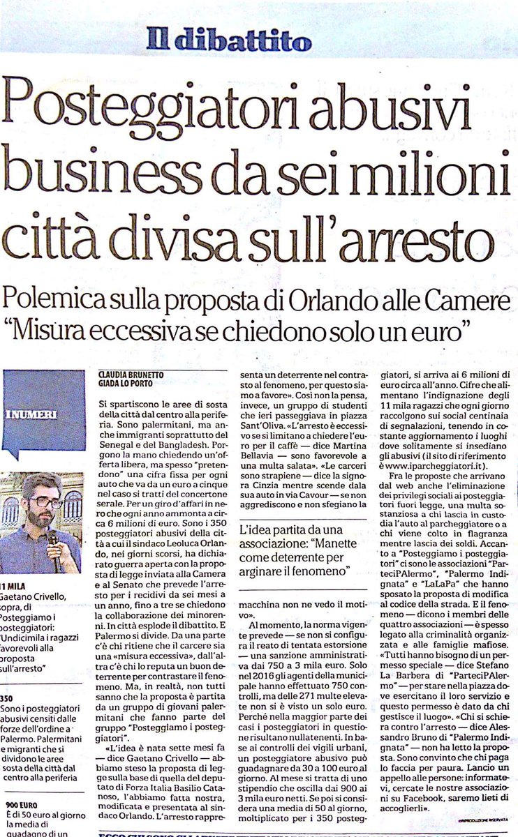 PalermoIndignat's tweet photo. La risposta delle associazioni sul tema dei posteggiatori abusivi. #Palermo https://t.co/W3NHPZluCK
