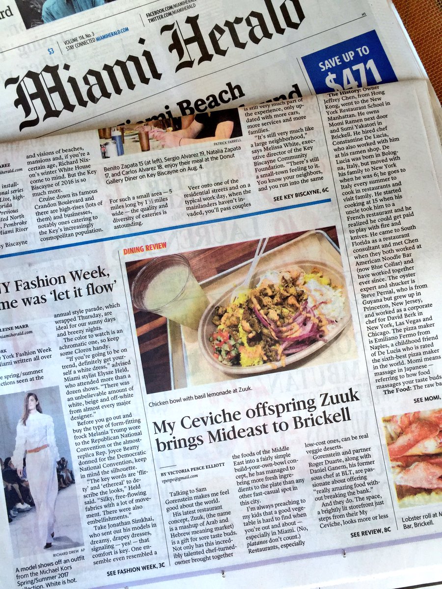 zuukkitchen's tweet photo. hello Miami! life is full of choices, be sure to make the right ones... @MyCeviche @zuukkitchen #freshcasual https://t.co/57geenHbwi