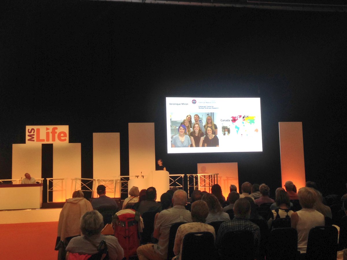 AllyDillenburg's tweet image. My boss Veronica Miron now talking about our research at a very well-attended session #MSLife2016 @mssocietyuk