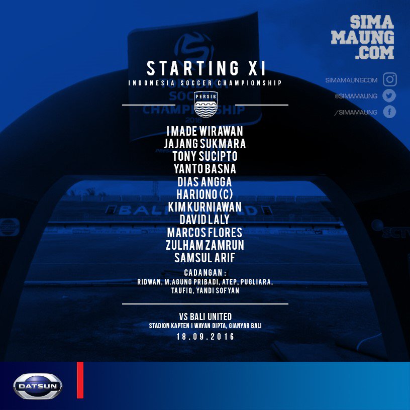simamaung's tweet photo. Starter Persib (vs Bali United) #PersibDay #BUvPRSB https://t.co/HsmDvnsxyQ