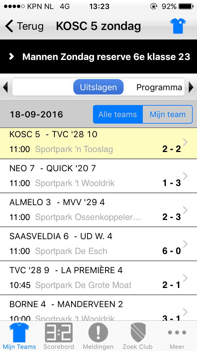 KOSC5's tweet photo. Kosc 5 speelt 2-2 gelijk tegen TVC. Doelpunten kosa en sven. #kosameteenomhaal #indelaatsteminuut https://t.co/CHITIcjxeO