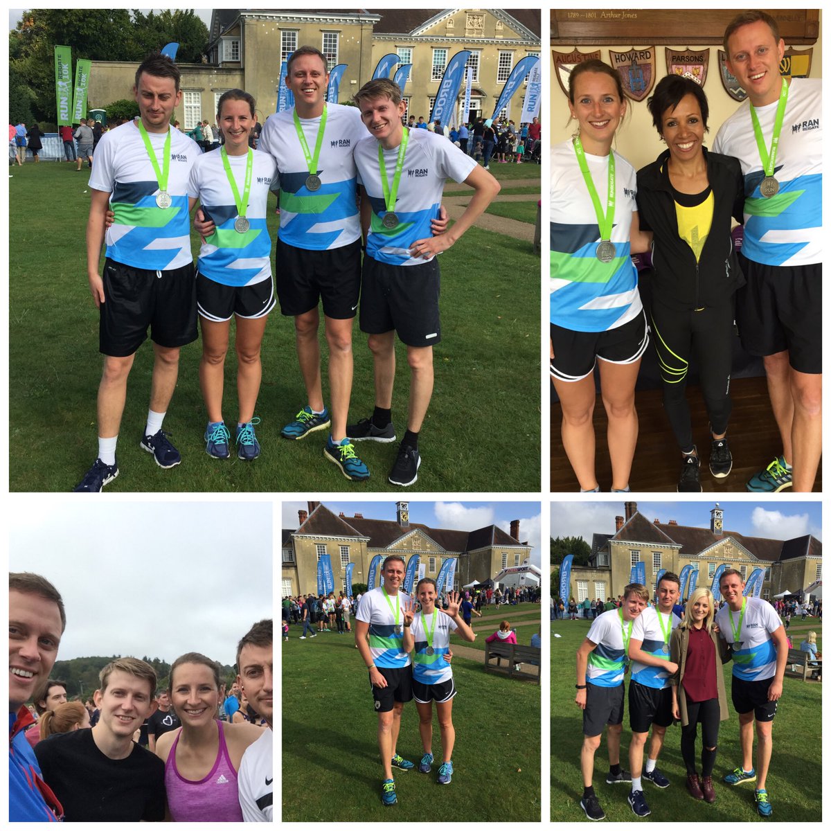 JennieRivett's tweet photo. Number 9 of #wedding10k series - joined by the Rivett brothers and family...amazing support @runreigate https://t.co/nFVi5c0Tpa
