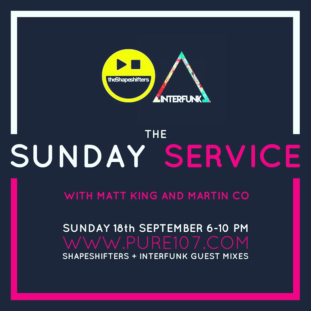 DJMartinCo's tweet photo. @Pure107fm TODAY 💥
@DJMartinCo @dj_king_2004 LIVE + @UKShapeshifters &amp; #Interfunk guest mixes. 6-10pm GMT 💥 https://t.co/wsB816CuQG
