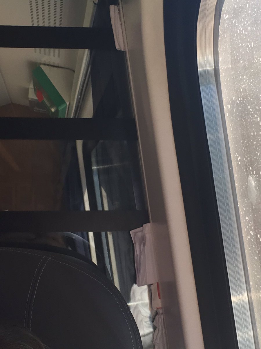 wilowski's tweet photo. @Virgin_TrainsEC most annoying and rickety glass partition in the world! Past attempts to fix have failed! 11407 https://t.co/NawY9AgNA9