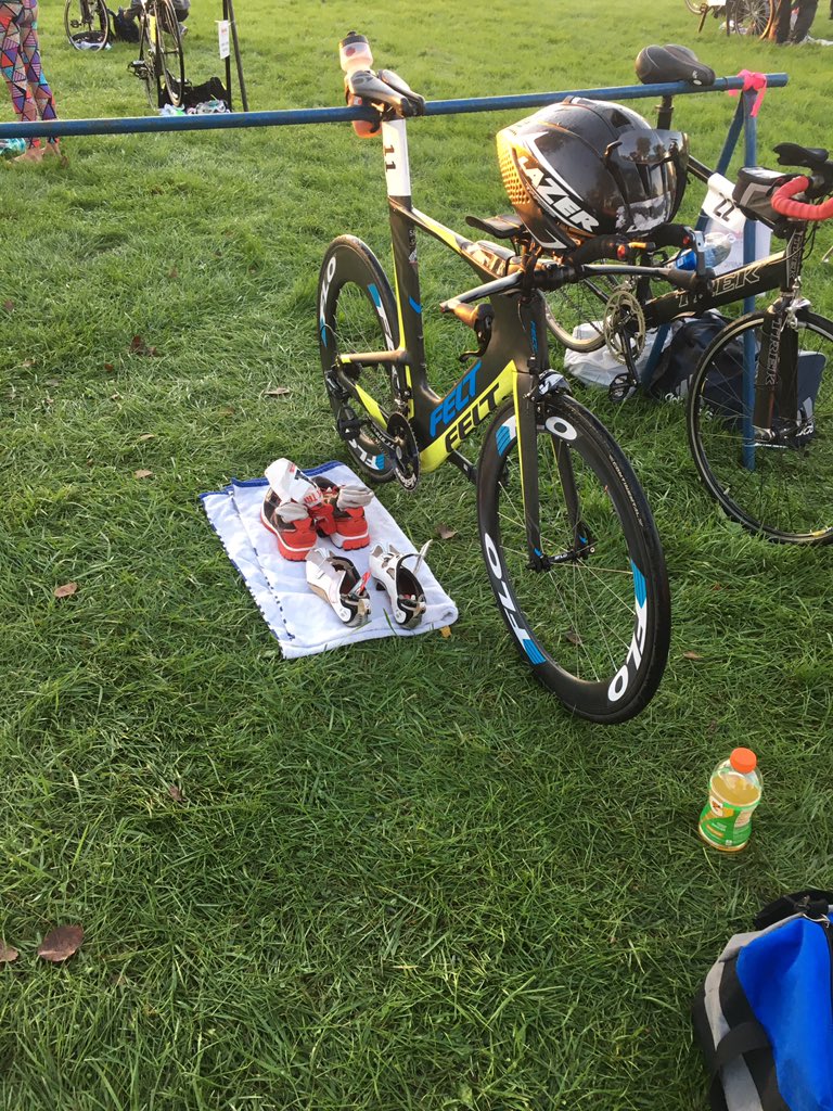 BASE853's tweet photo. Transition starting to fill up at #onelasttri @TriFitnessWBL https://t.co/nIXbiPaTH2
