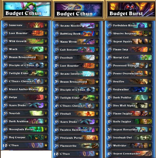 WingsOfWaxIII's tweet photo. Some of the test budget decks I've been tweaking over the past 2 weeks. #hearthstone #budget #decks #wingsofwax https://t.co/DrGuf68hme