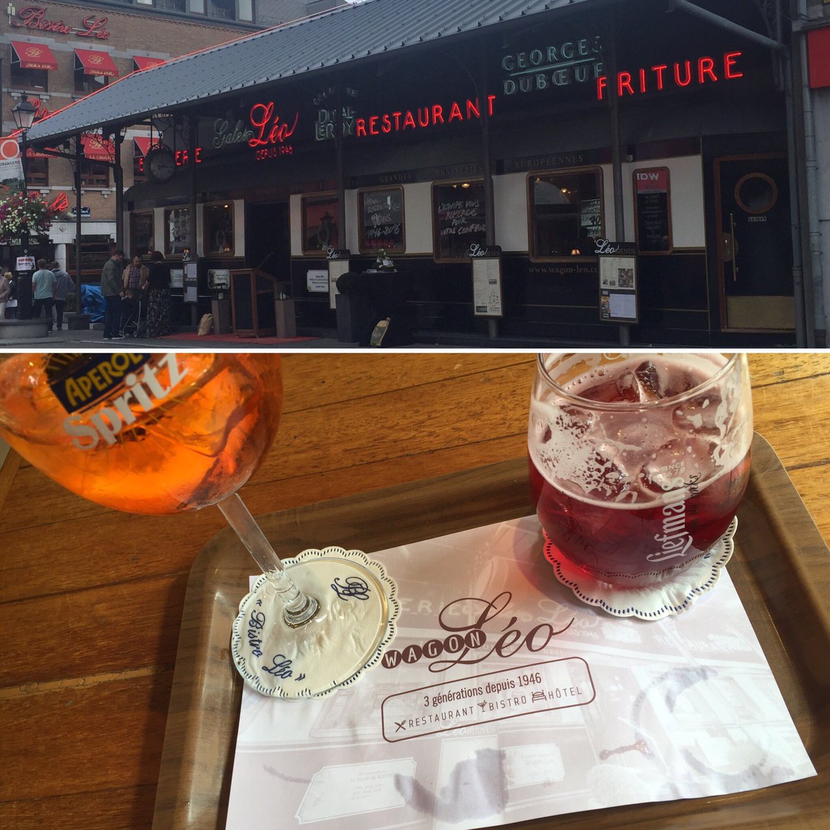 VanVanhaut's tweet photo. #Bastogne #wagon #leo #life #happy #aperolspritz #liefmans https://t.co/K24E2sqPgZ