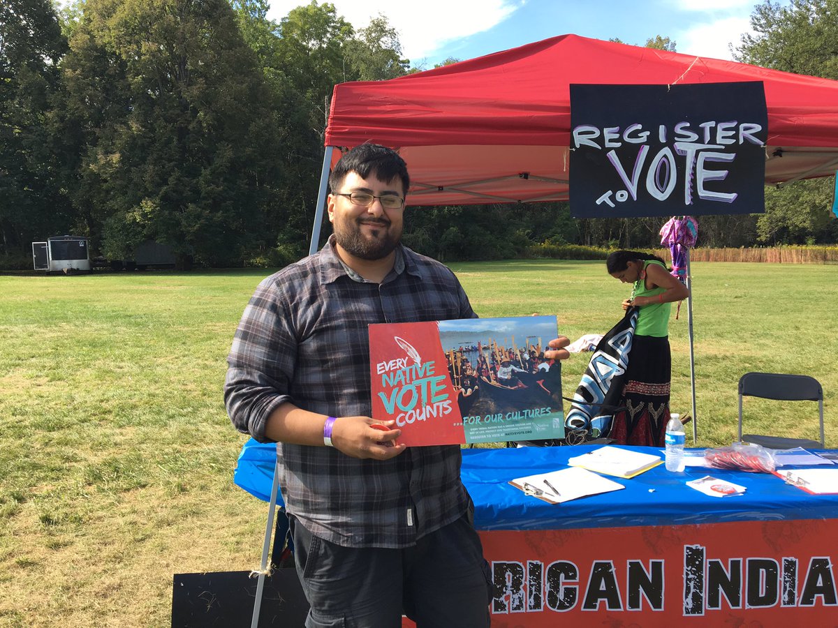 aicchicago's tweet image. Take our pledge to make all #NativeVotes count! #NoDAPLChi #StandWithStandingRock #AICPowWow #ChicagoPowWow