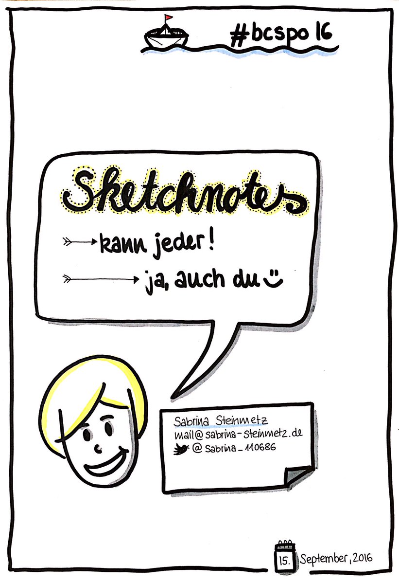 Sabrina_110686's tweet photo. 8tung Sketchnoter &amp; alle die es werden wollen ;) hier die Fotos unserer Session vom #bcspo16 https://t.co/CRj2cIirB5 https://t.co/kwwDbkZFQO