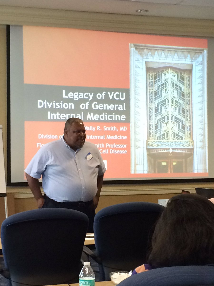 FdcVcu's tweet photo. Those who don't know their history are doomed to repeat it. Story time with Dr. Wally Smith #vcudgim #development3.0 https://t.co/pTYUHZXIdz
