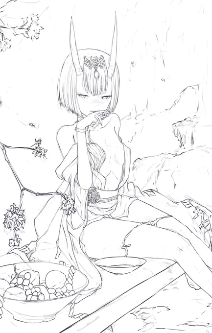 酒吞童子 -下書き その二 
#FateGO #FGO #酒吞童子 