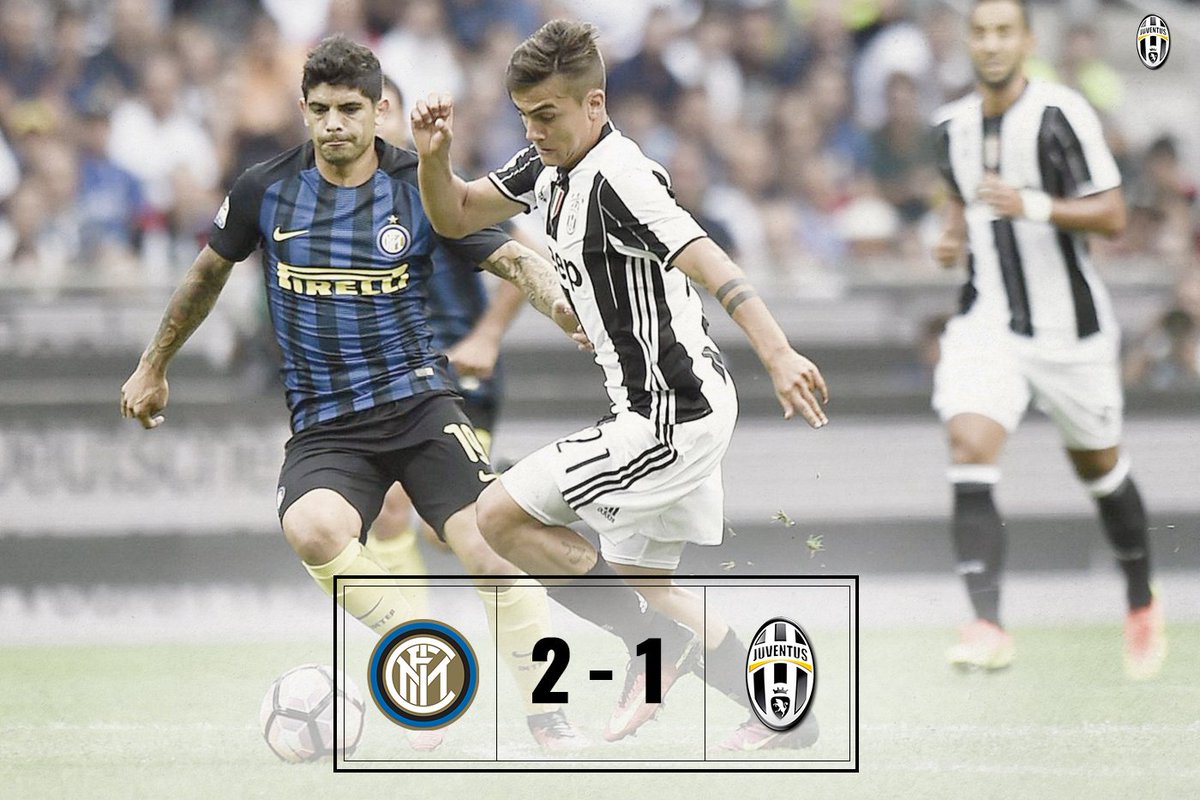 juventusfc's tweet photo. 90'+5 - Finisce qui a San Siro. Punteggio finale: #InterJuve 2-1. https://t.co/1NJ2ku6coa