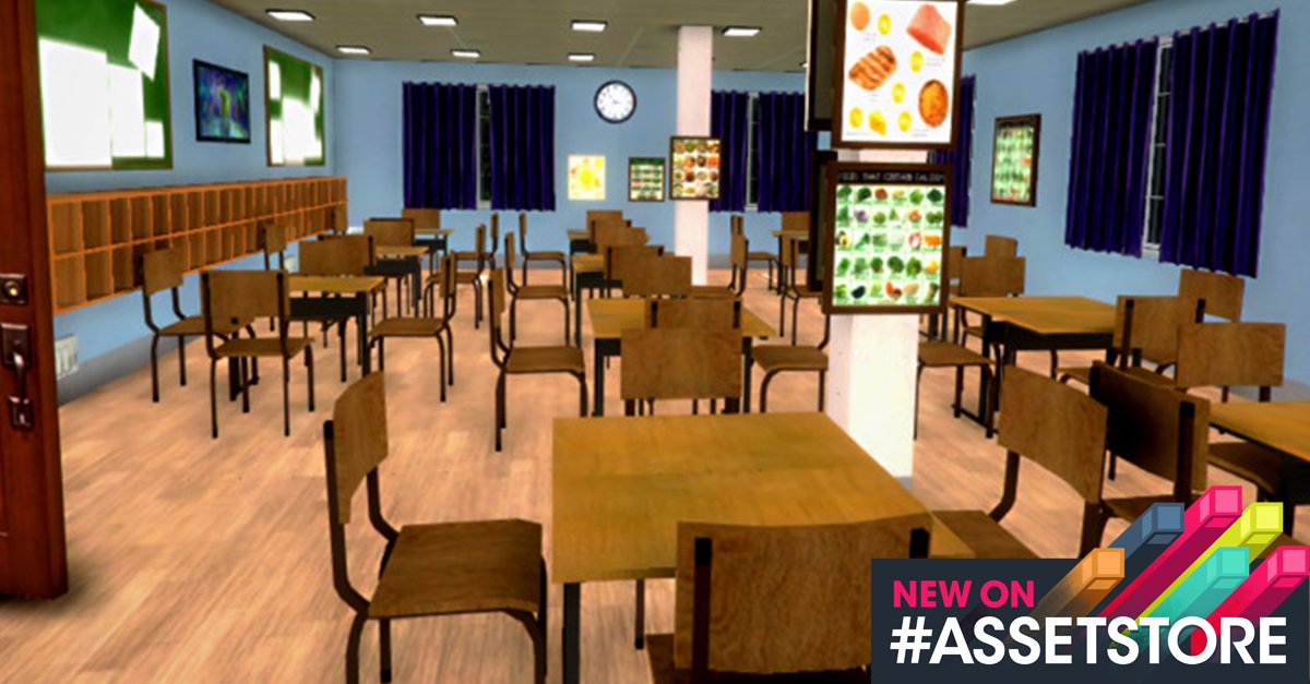 AssetStore's tweet photo. New on #AssetStore: 380+ game objects &amp; prefabs for a complete school environment: https://t.co/5QPzg3ewoL https://t.co/A3JG8poCSp