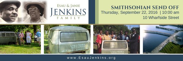 Esau_Jenkins's tweet photo. @Alexolgin - The Esau and Janie Jenkins Family Smithsonian Send Off’.  Free  and open to the public. #LoveIsProgress https://t.co/qs6odITWfh