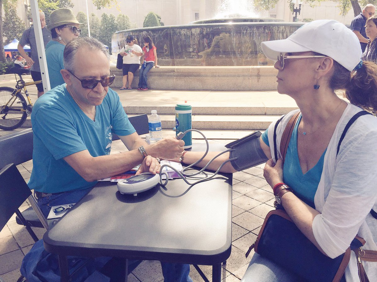 pahowho's tweet photo. All adults need to check their blood pressure regularly. Today Dr. @Fracepo is volunteering at #DCFiesta https://t.co/kMxJeYS7oj