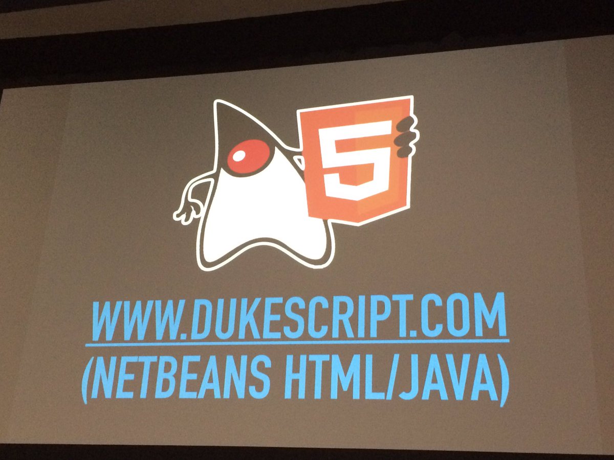 wolflook's tweet image. Now @monacotoni shows #DukeScript with his toothbrush demo @JavaOneConf