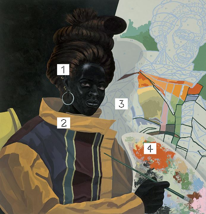 mcachicago's tweet photo. Dig into #KerryJamesMarshall's artwork, watch video + a lot more on our microsite: https://t.co/Id87x9iQDq https://t.co/h42eE4R8Ed