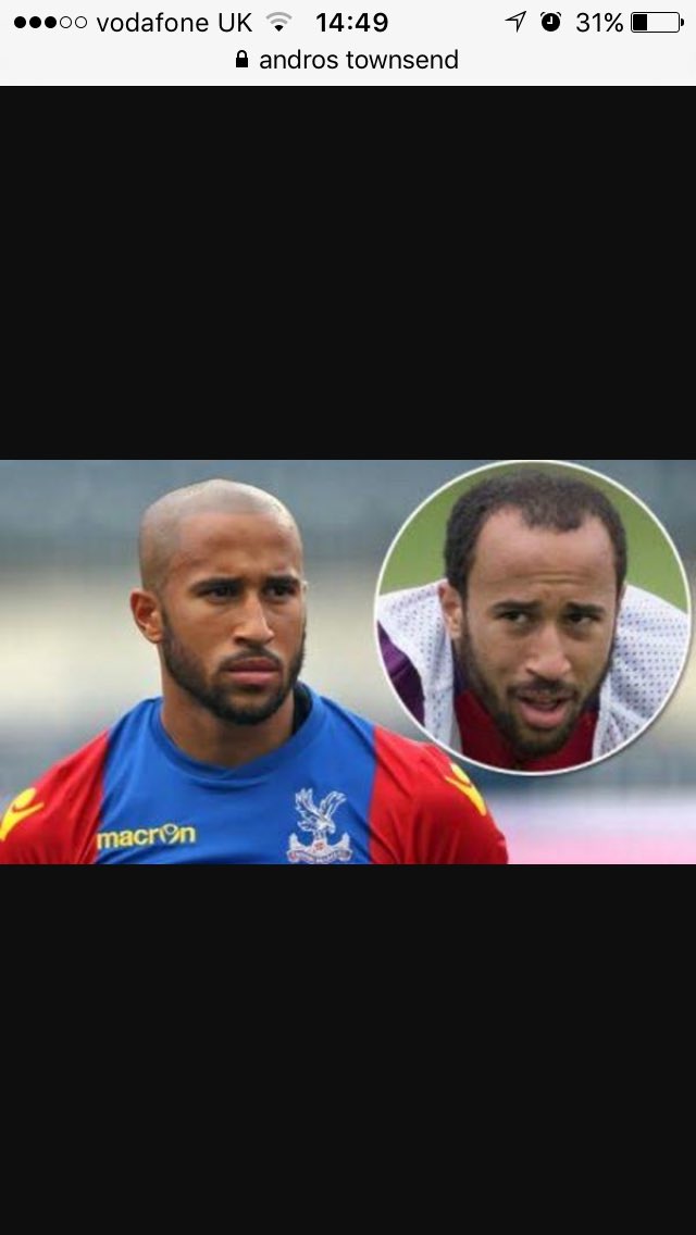 James Buckley On Twitter Has Andros Townsend Had His Hair Line