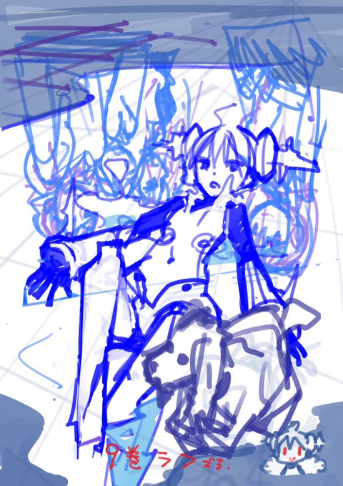 週末画像のお時間です☆
今回は、10月4日に発売される、コミックス9巻の表紙のラフ画をお見せしちゃいます!ボツになった絵の方も、素敵な感じですけどね。
是非完成版を、買って確かめてみて下さいね☆ 