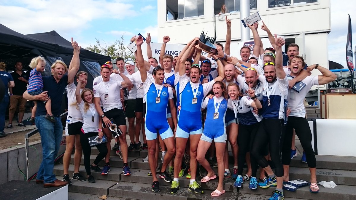 RowingCL's tweet photo. 2 WINNERS Mens' Trophy: #ACLyon + #CrefelderRC. Bronze medals to #BerlinAchter Congratulations! https://t.co/xQrSC8H0tl