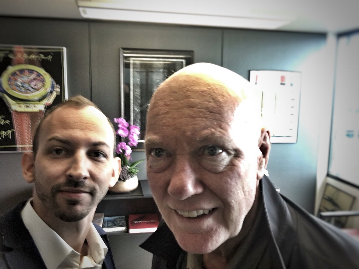 TMottiez's tweet photo. Superbe rencontre chez #Hublot avec Jean-Claude Biver! https://t.co/Dcrr14kywb