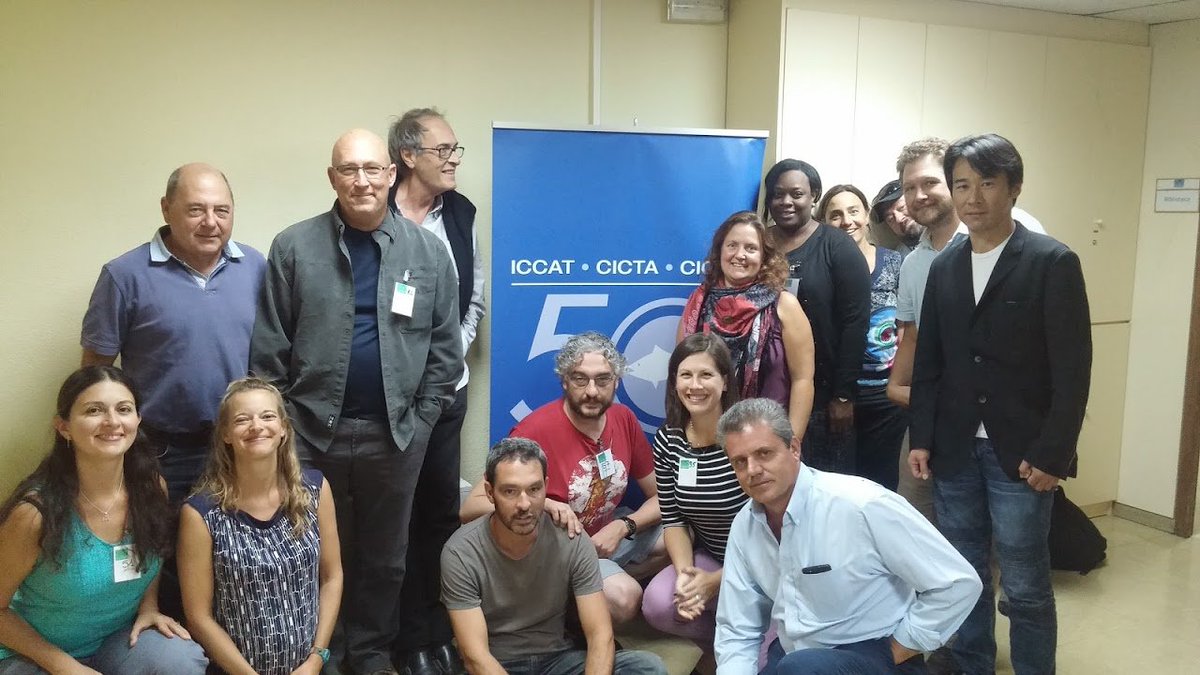 Researchers from <a href="/Ecolatun/">@ecolatun</a> project discuss  about bluefin tuna larval studies and surveys in a workshop ICCAT-GBYP