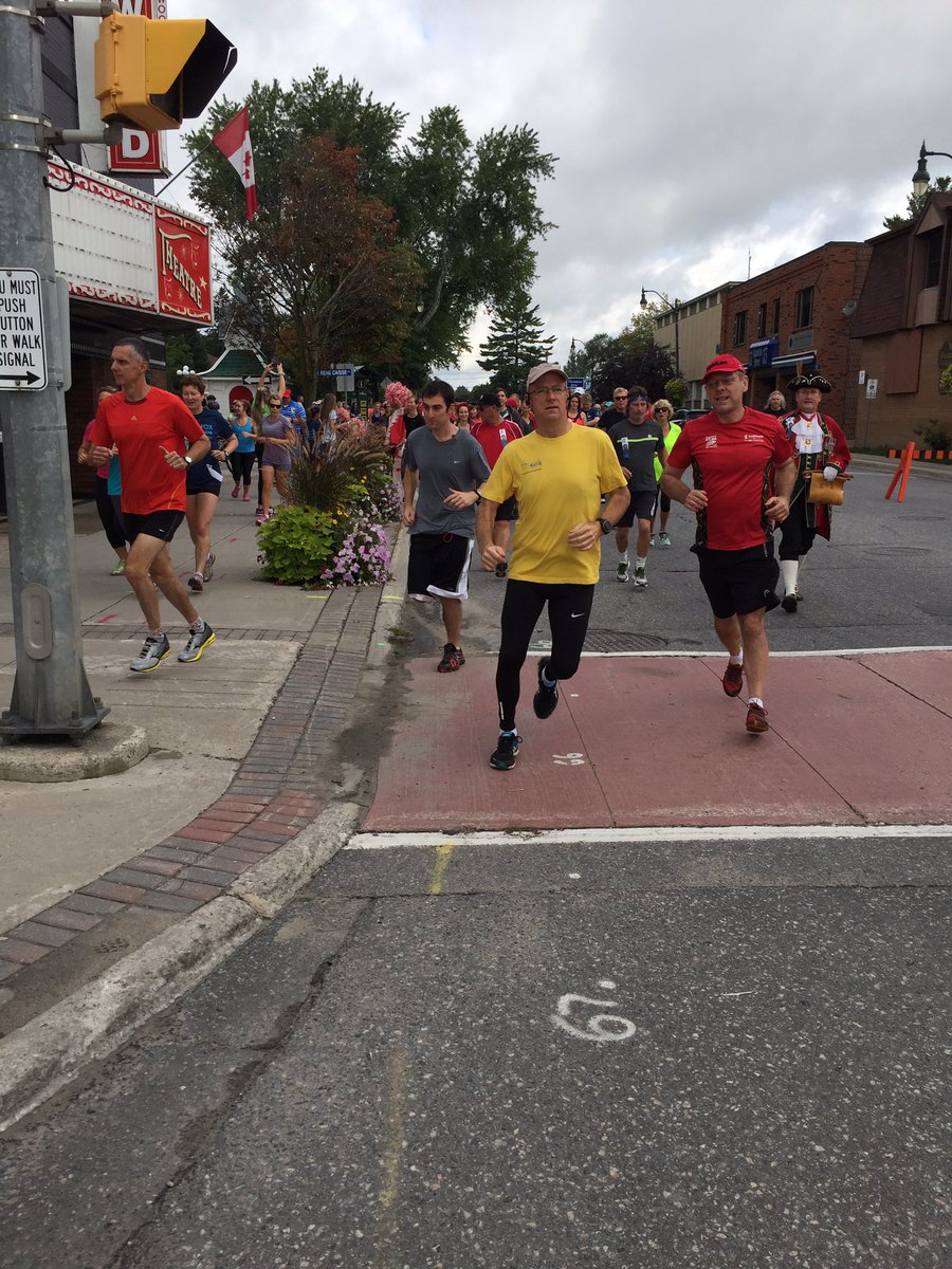 yourtvmuskoka's tweet photo. Residents in Bracebridge were out today supporting the Annual Terry Fox Run #TerryFoxRun @GraydonTheMayor https://t.co/WGxHSMyKJp